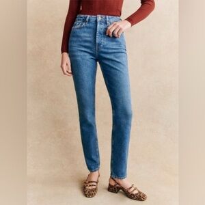 Sezane Denim Straight Leg Jeans